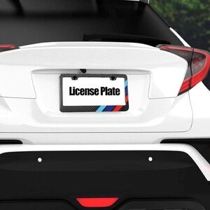 NEW 2PK SPORTY TRI-COLOR LICENSE FRAME SPORT CARS